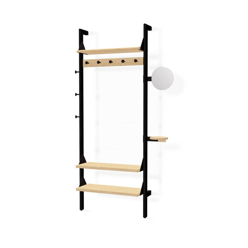 Branch - 1 Entryway Unit - Gus* Modern - Shelving - Blonde Frame/White Brackets - HORNE