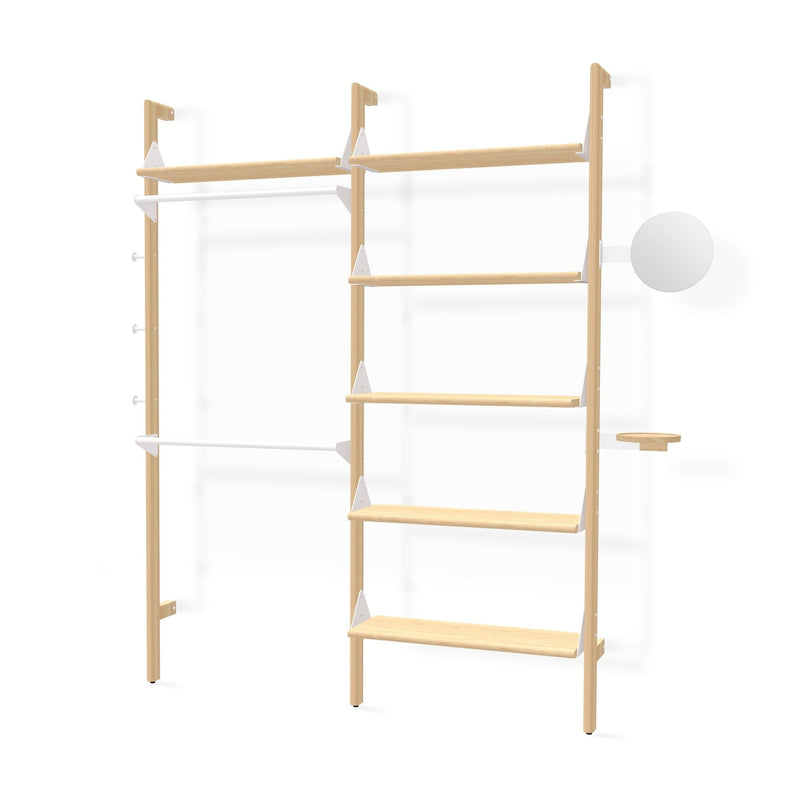 Branch - 2 Display Unit - Gus* Modern - Shelving - Blonde Frame/White Brackets - HORNE