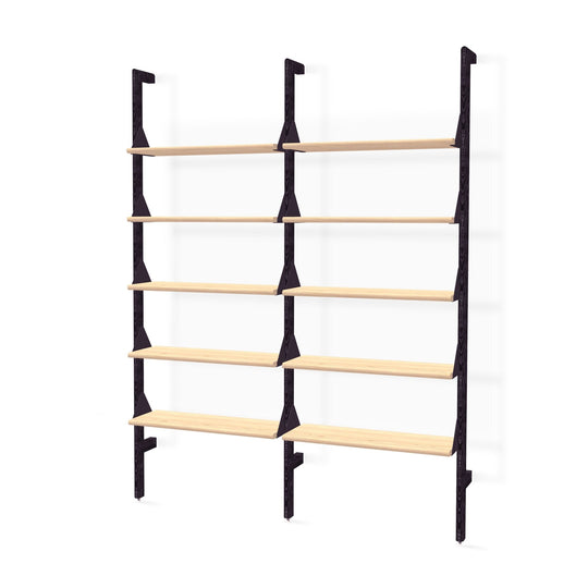 Branch - 2 Shelving Unit - Gus* Modern - Shelving - Black Frame/Blonde Shelves - HORNE
