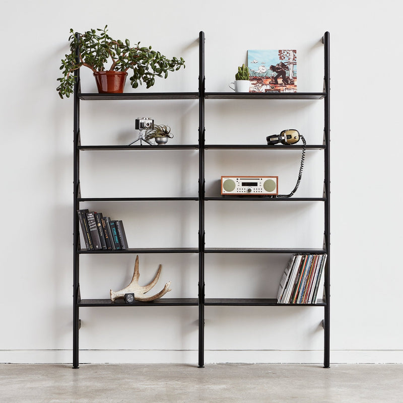 Branch - 2 Shelving Unit - Gus* Modern - Shelving - Blonde Frame/White Brackets - HORNE