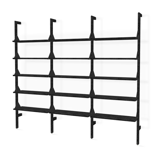 Branch - 3 Shelving Unit - Gus* Modern - Shelving - Black Frame/Black Brackets - HORNE