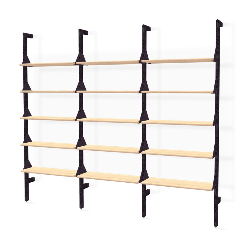 Branch - 3 Shelving Unit - Gus* Modern - Shelving - Blonde Frame/White Brackets - HORNE