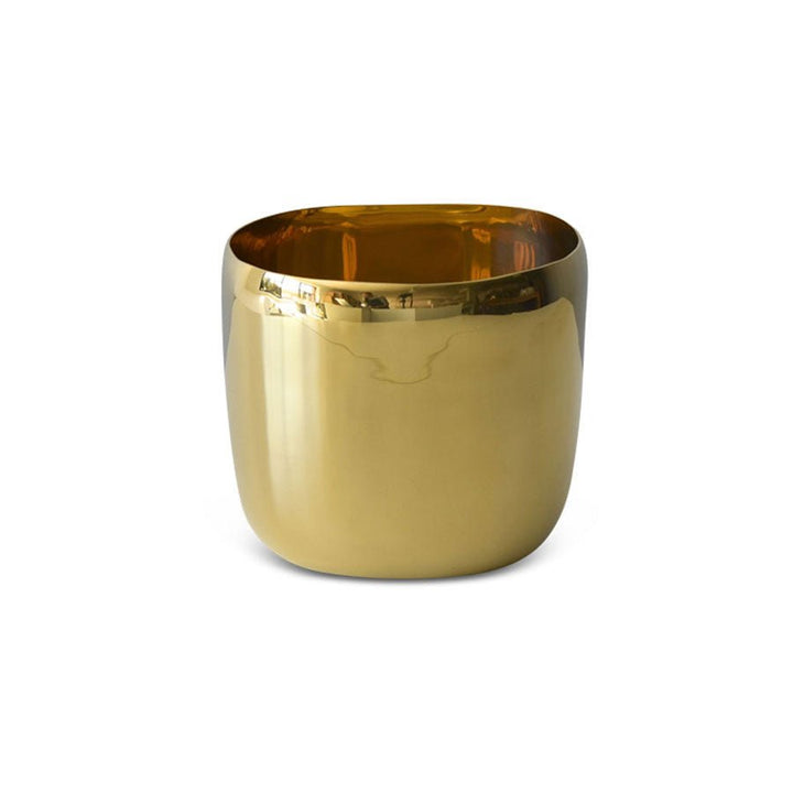 Cuadrado Medium Vessel In Brass - Tina Frey - Art + Objects - HORNE