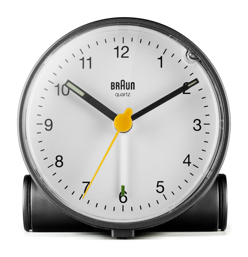 Braun Classic Alarm Clock - BC01 - Braun - Clocks - Black Case & Black Dial - HORNE