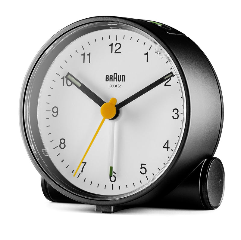 Braun Classic Alarm Clock - BC01 - Braun - Clocks - Black Case & Black Dial - HORNE