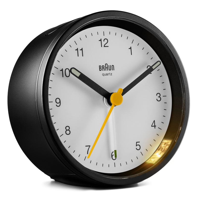 Braun Classic Alarm Clock - BC12 - Braun - Clocks - Black Case & Black Dial - HORNE