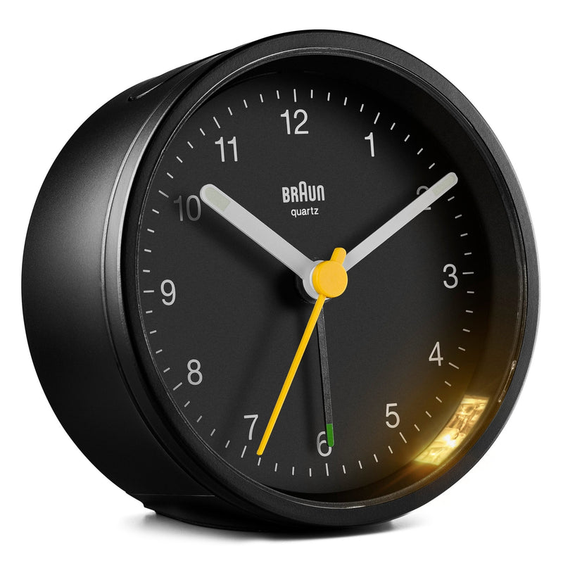 Braun Classic Alarm Clock - BC12 - Braun - Clocks - Black Case & Black Dial - HORNE