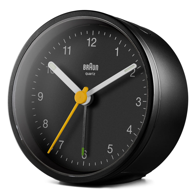 Braun Classic Alarm Clock - BC12 - Braun - Clocks - Black Case & Black Dial - HORNE