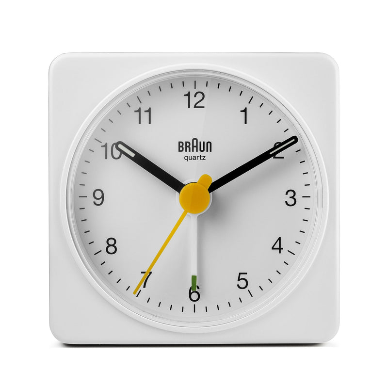 Braun Classic Alarm Clock - BC2X - Braun - Clocks - Black Case & White Dial - HORNE