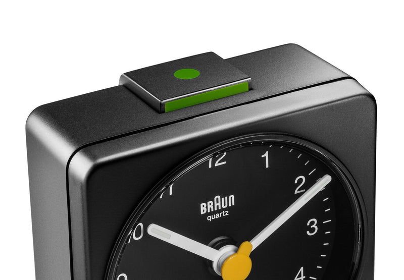 Braun Classic Alarm Clock - BC2X - Braun - Clocks - Black Case & White Dial - HORNE