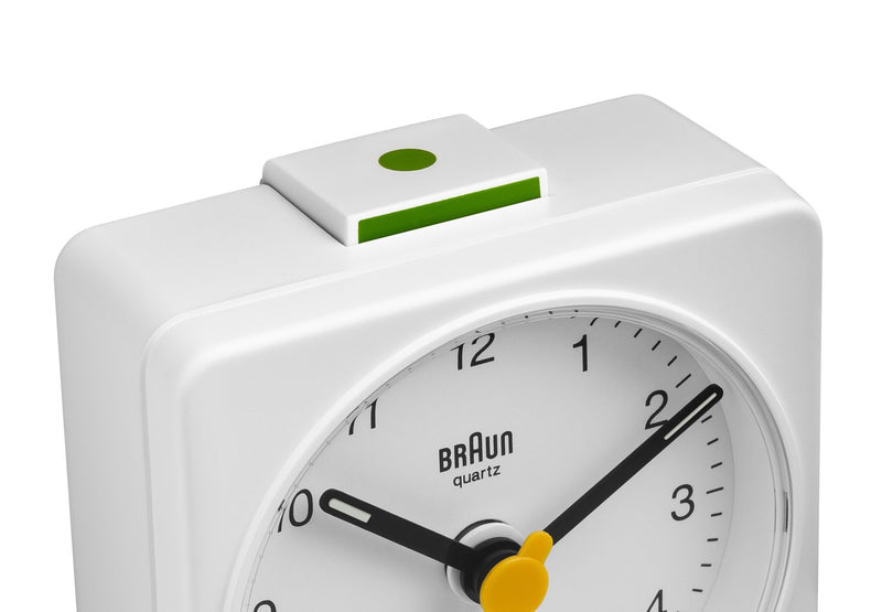 Braun Classic Alarm Clock - BC2X - Braun - Clocks - Black Case & White Dial - HORNE