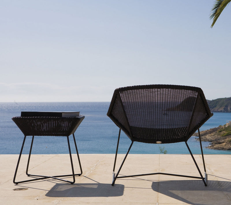 Breeze Lounge Chair - Cane Line - Outdoor Furniture - Black - No Cushion - HORNE