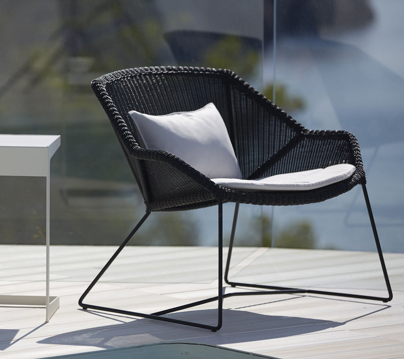 Breeze Lounge Chair - Cane Line - Outdoor Furniture - Black - No Cushion - HORNE