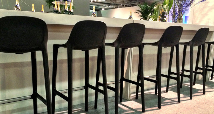 Broom 30 Barstool - Emeco - Stools + Benches + Ottomans - Dark Grey - HORNE