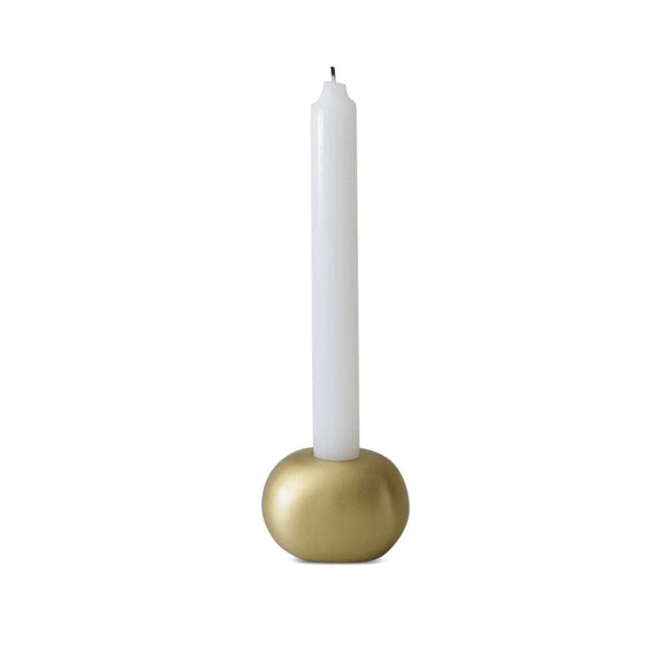 Solo Candle Holder in Brushed Brass