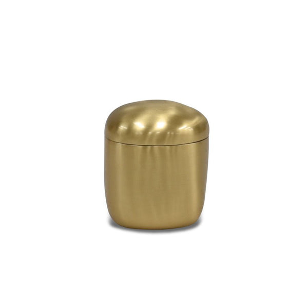 Lidded Box in Brushed Brass