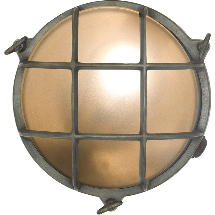 Bulkhead Light - Davey Lighting - Outdoor Lights - Weathered Brass - Medium - HORNE