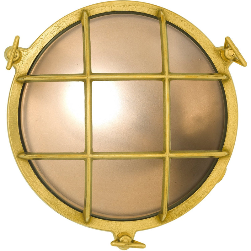 Bulkhead Light - Davey Lighting - Outdoor Lights - Polished Brass - Medium - HORNE