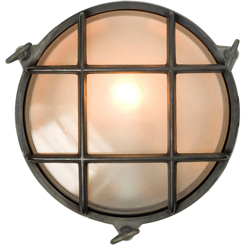 Bulkhead Light - Davey Lighting - Outdoor Lights - Polished Brass - Medium - HORNE