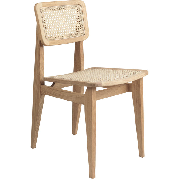 C - Chair Dining Chair - All French Cane - Gubi - Chairs - Oiled Oak - HORNE
