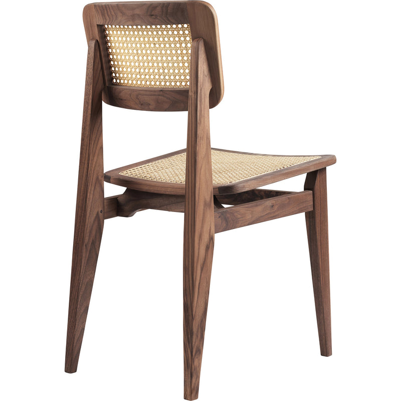 C - Chair Dining Chair - All French Cane - Gubi - Chairs - American Oiled Walnut - HORNE