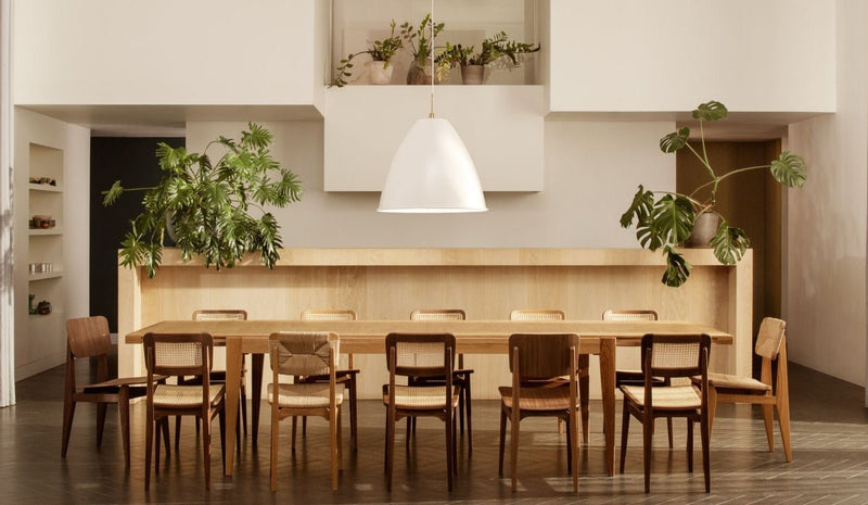 C - Chair Dining Chair - All French Cane - Gubi - Chairs - American Oiled Walnut - HORNE