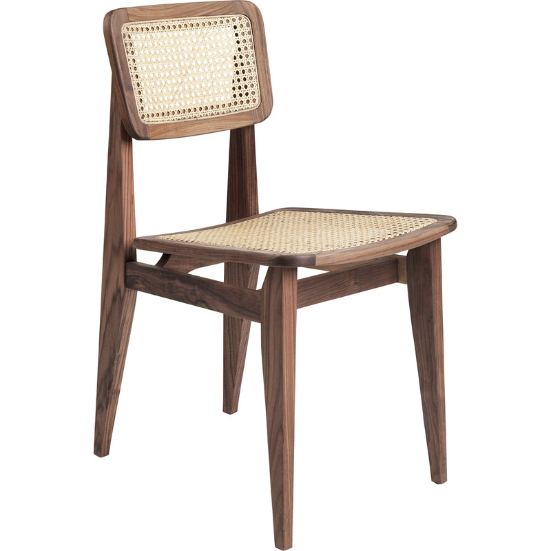 C - Chair Dining Chair - All French Cane - Gubi - Chairs - American Oiled Walnut - HORNE