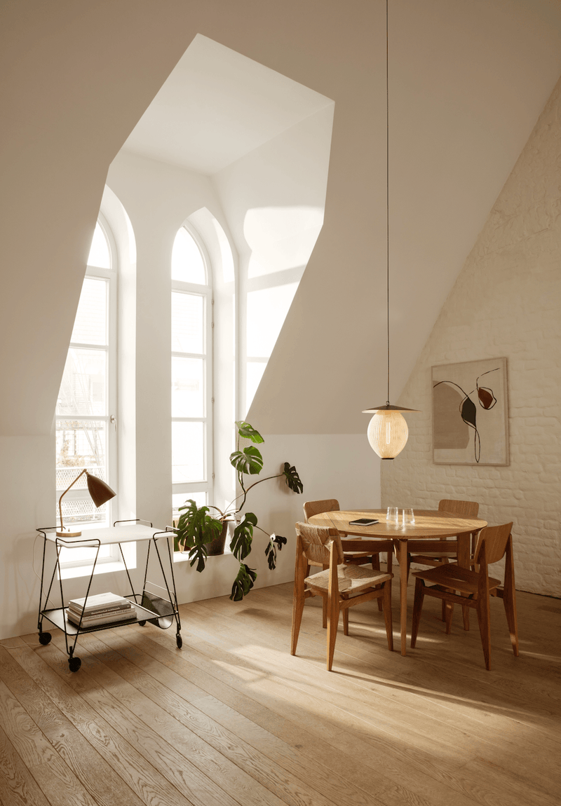 C - Chair Dining Chair - Paper Cord - Gubi - Chairs - American Oiled Walnut - HORNE