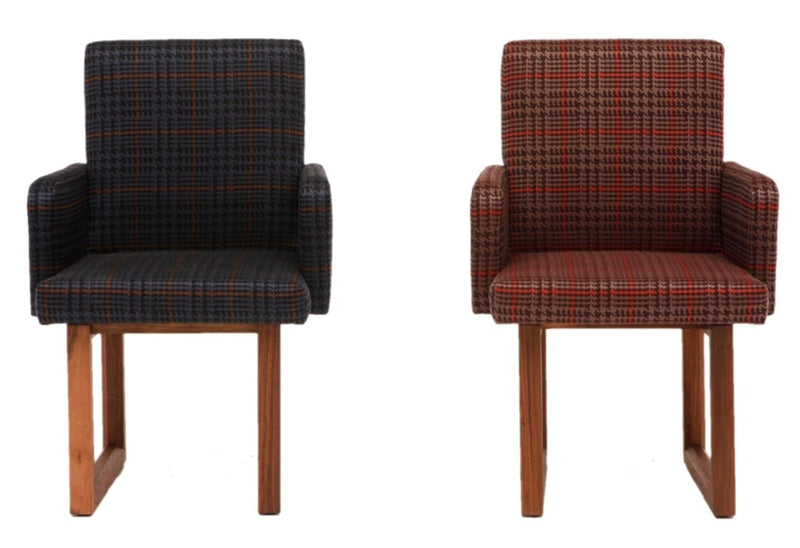 C2 W Houndstooth Chair - Artless - Chairs - Dusk - Without Arms - HORNE