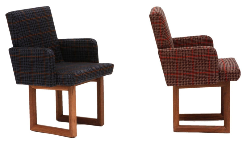 C2 W Houndstooth Chair - Artless - Chairs - Dusk - Without Arms - HORNE