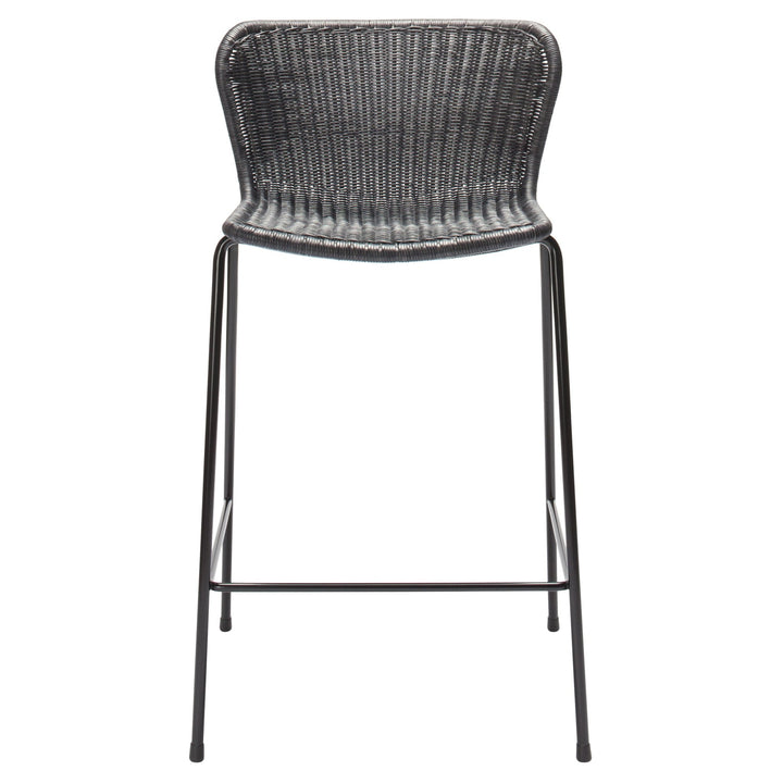 C603 Rattan Counter Stool - Feelgood Designs - Stools + Benches + Ottomans - Charcoal - HORNE
