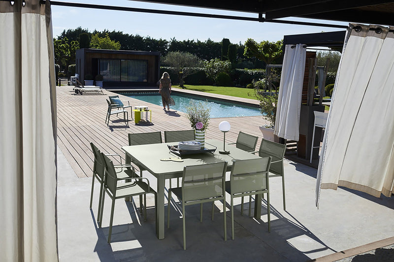 Cadiz Armchair - Stereo Fabric - Set of 2 - Fermob - Outdoor Furniture - Acapulco Blue - HORNE