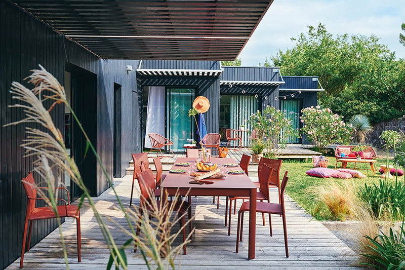 Cadiz Armchair - Stereo Fabric - Set of 2 - Fermob - Outdoor Furniture - Acapulco Blue - HORNE