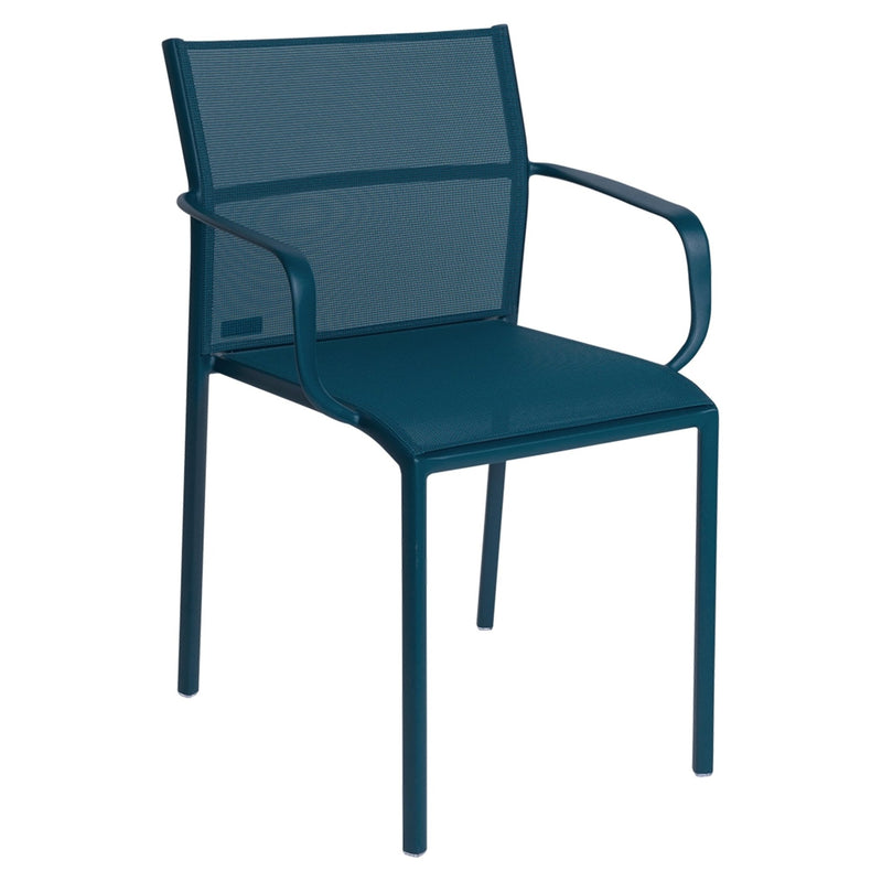 Cadiz Armchair - Stereo Fabric - Set of 2 - Fermob - Outdoor Furniture - Acapulco Blue - HORNE