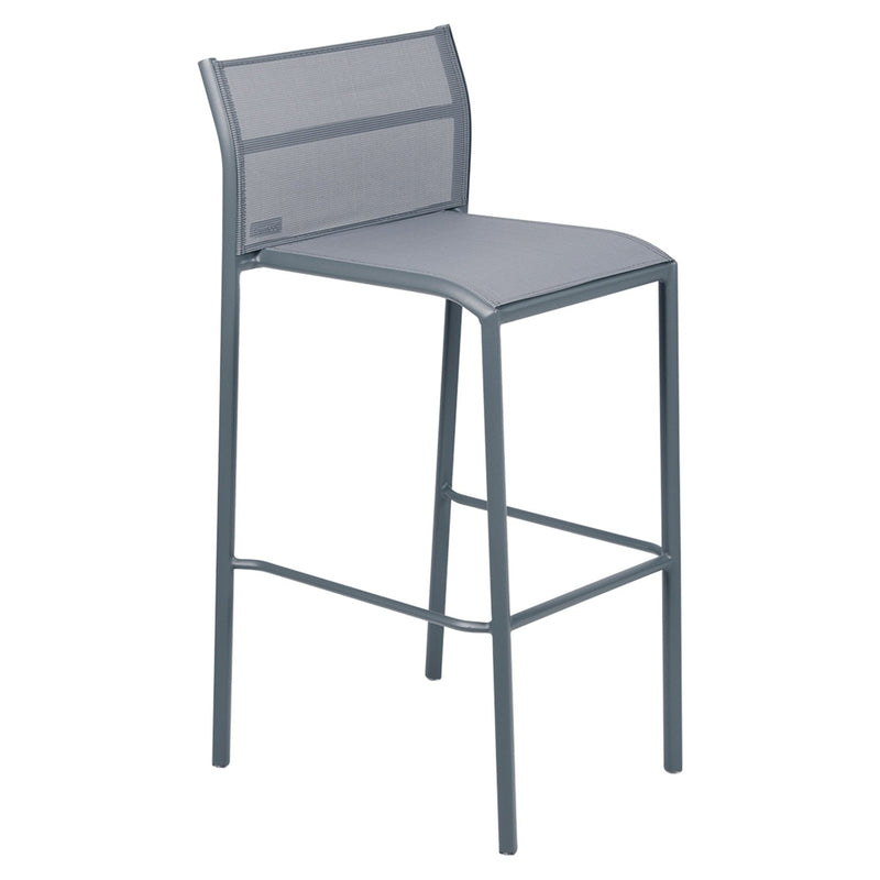 Cadiz High Barstool - Stereo Fabric - Set of 2 - Fermob - Outdoor Furniture - Acapulco Blue - HORNE
