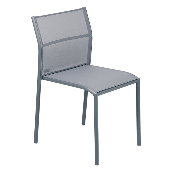 Cadiz Side Chair - Stereo Fabric - Set of 2 - Fermob - Outdoor Furniture - Storm Grey - HORNE
