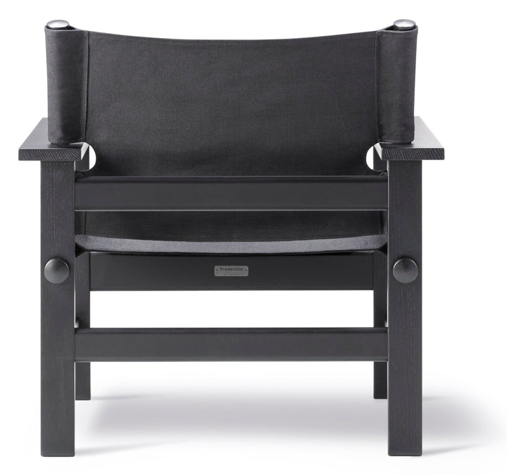 Canvas Chair - Fredericia - Chairs - Black Canvas/Black Lacquered Oak - HORNE