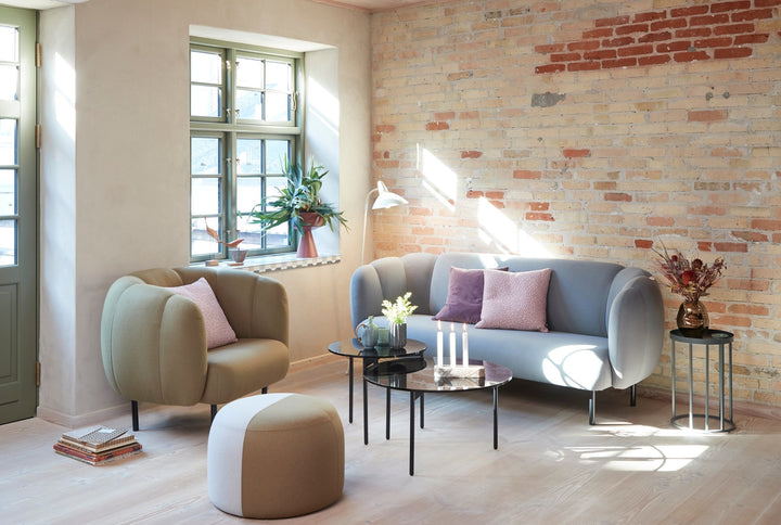 Cape 3 - Seater Sofa with Stitches - Warm Nordic - Sofas - Vidar 932 - HORNE