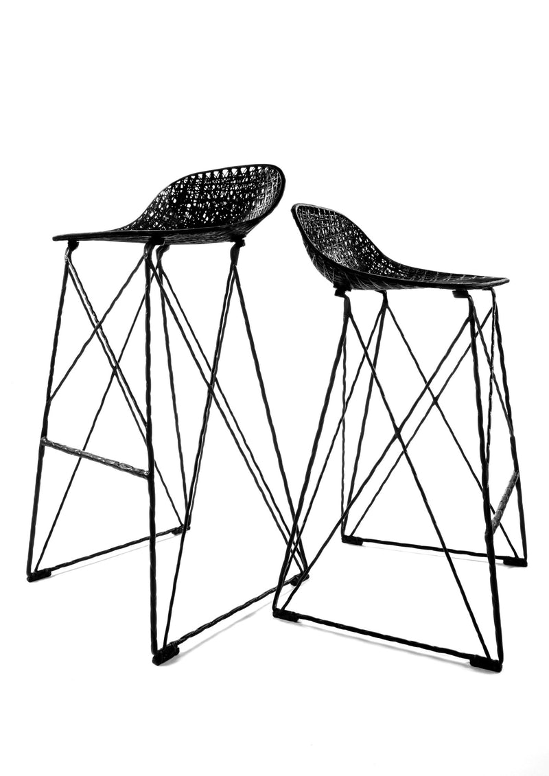 Carbon Bar Stool - Moooi - Stools + Benches + Ottomans - High - HORNE