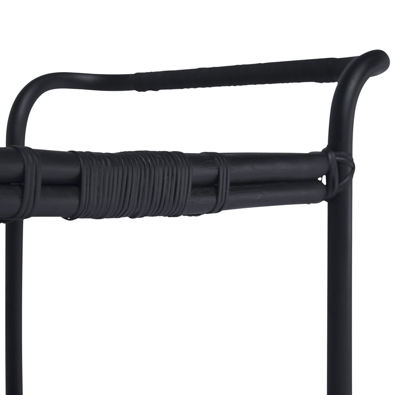 Carlo Rattan Bar Cart - Sika Design - Tables + Desks - Antique - HORNE