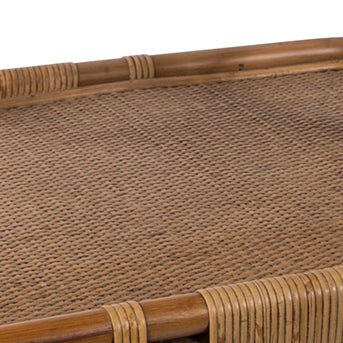 Carlo Rattan Bar Cart - Sika Design - Tables + Desks - Antique - HORNE