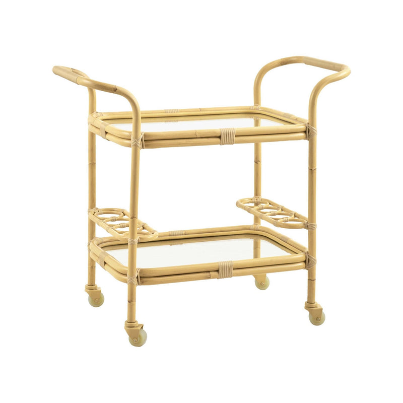 Carlo Rattan Bar Cart - Exterior - Sika Design - Outdoor Furniture - HORNE