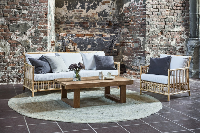 Caroline Rattan 3-Seater Sofa by Sika