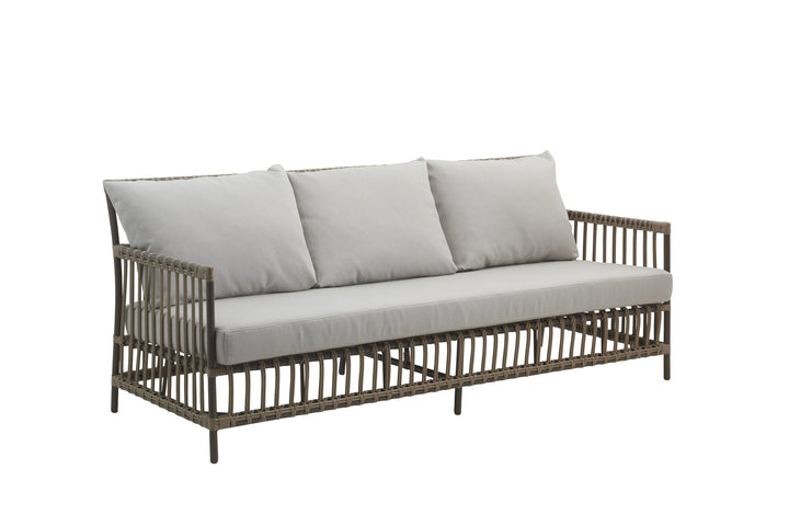Caroline 3 - Seater Sofa - Exterior - Sika Design - Outdoor Furniture - Dove White - Sunbrella Sailcloth Seagull - HORNE