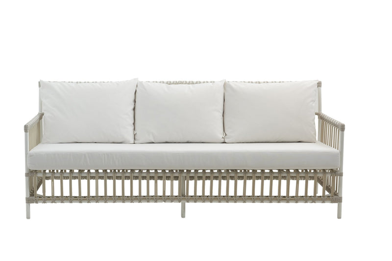 Caroline 3 - Seater Sofa - Exterior - Sika Design - Outdoor Furniture - Dove White - Tempotest White Canvas - HORNE
