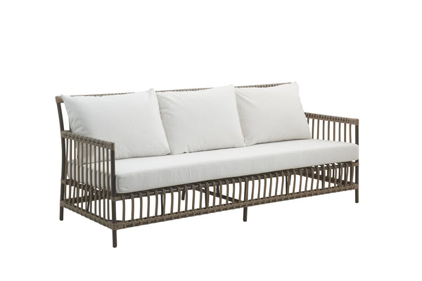 Caroline 3 - Seater Sofa - Exterior - Sika Design - Outdoor Furniture - Dove White - Tempotest White Canvas - HORNE