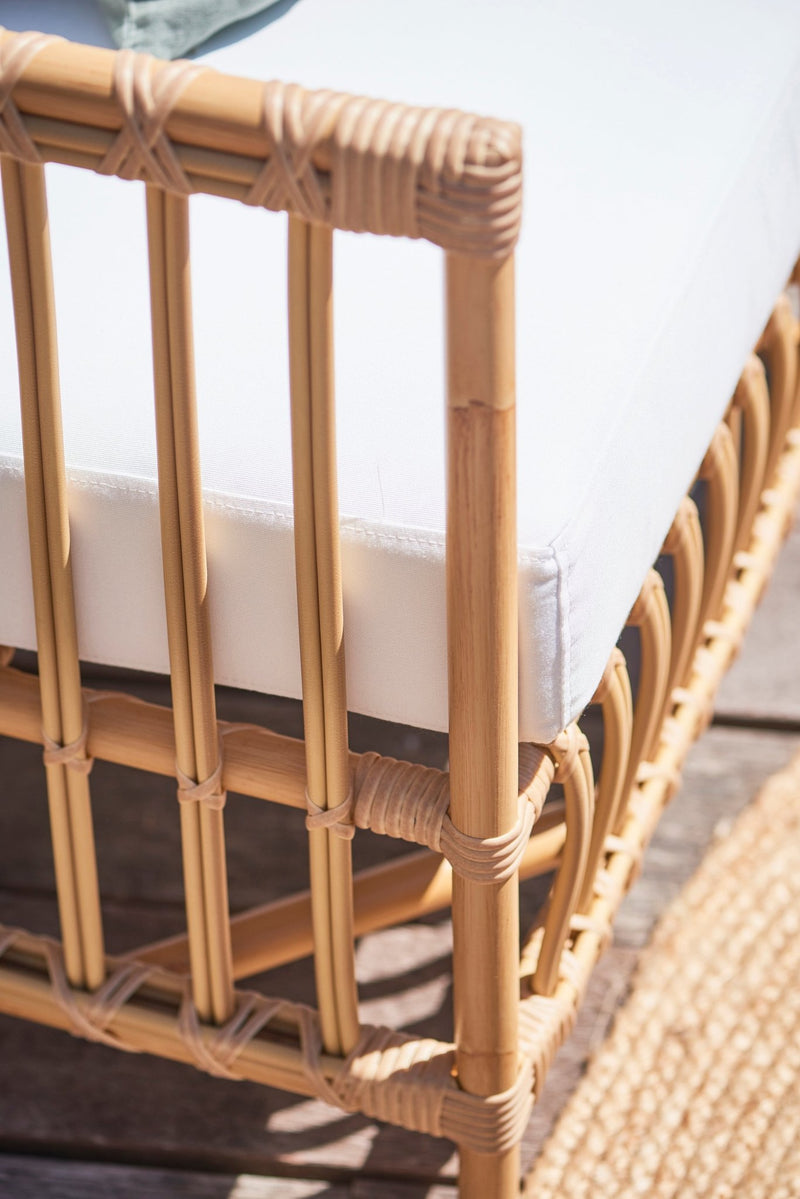 Caroline 3 - Seater Sofa - Exterior - Sika Design - Outdoor Furniture - Dove White - Tempotest White Canvas - HORNE