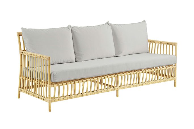 Caroline 3 - Seater Sofa - Exterior - Sika Design - Outdoor Furniture - Dove White - Tempotest White Canvas - HORNE