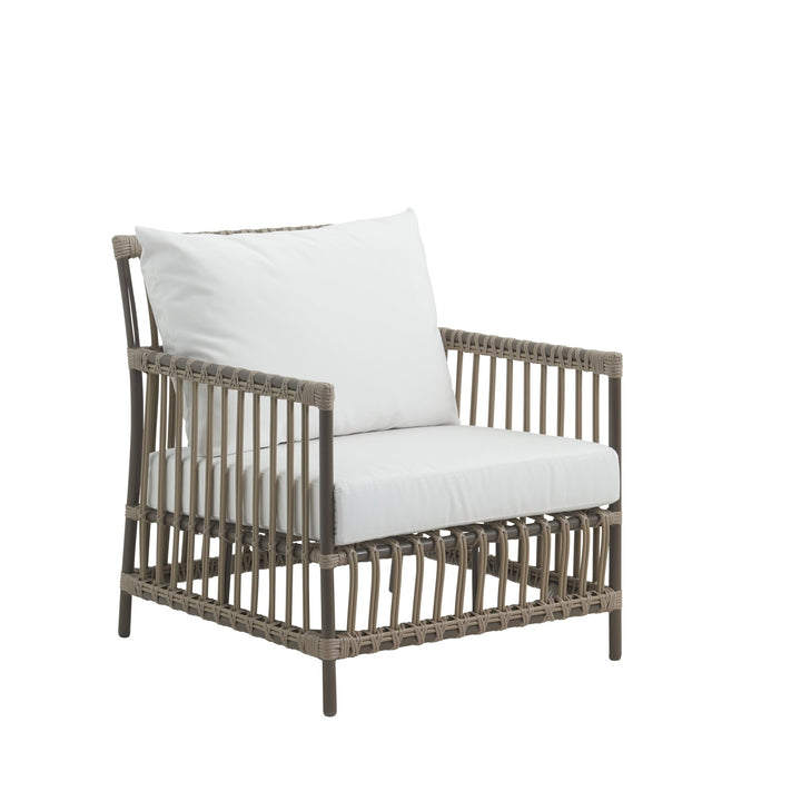 Caroline Lounge Chair - Exterior - Sika Design - Outdoor Furniture - Dove White - Tempotest White Canvas - HORNE