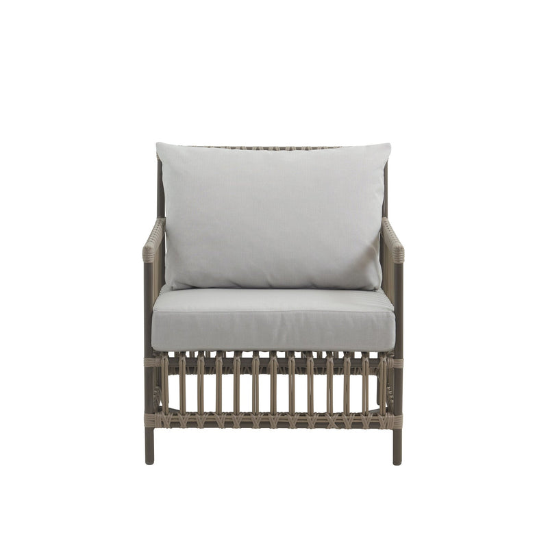 Caroline Lounge Chair - Exterior - Sika Design - Outdoor Furniture - Dove White - Sunbrella Sailcloth Seagull - HORNE